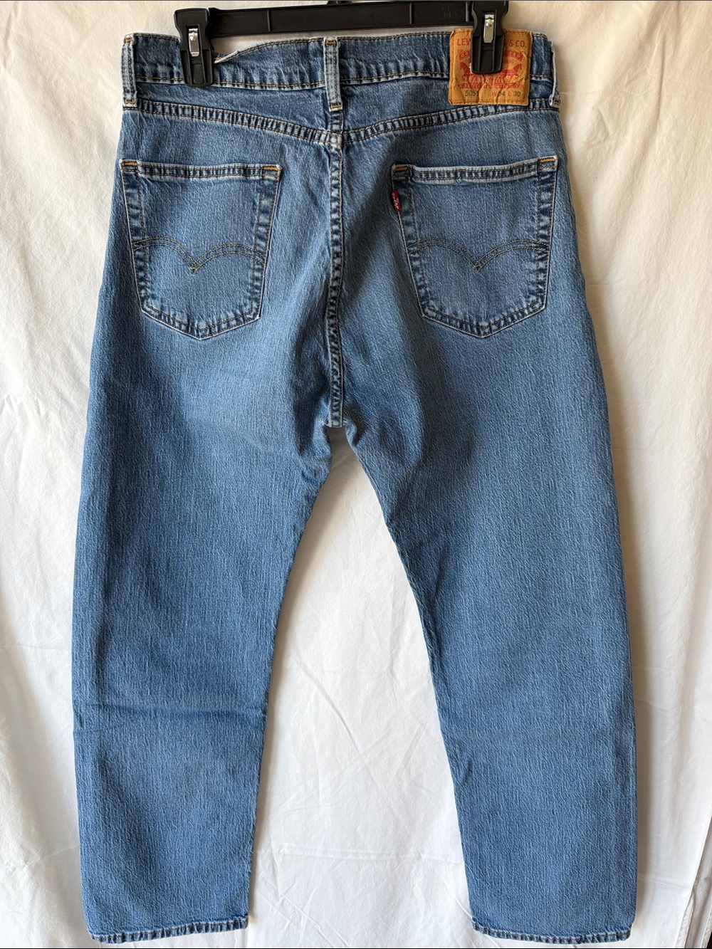 Levi's 505 Light Blue Relaxed Straight Jeans 34x30
